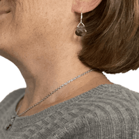Black Diamond Swarovski Crystal Briolette Dangle Earrings - Creative Jewelry by Marcia - Asymmetrical Jewelry - Timeless Jewelry